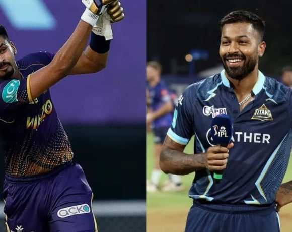 गुजरात टाइटंस ने टॉस जीतकर बल्लेबाजी का निर्णय लिया गुजरात टाइटंस ने टॉस जीतकर बल्लेबाजी का निर्णय लिया